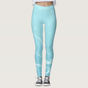 Marine Vibes Abstrakt Leggings