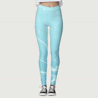 Marine Vibes Abstrakt Leggings