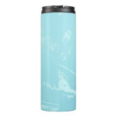 Marine Vibes Abstrakt Thermosbecher (Rückseite)