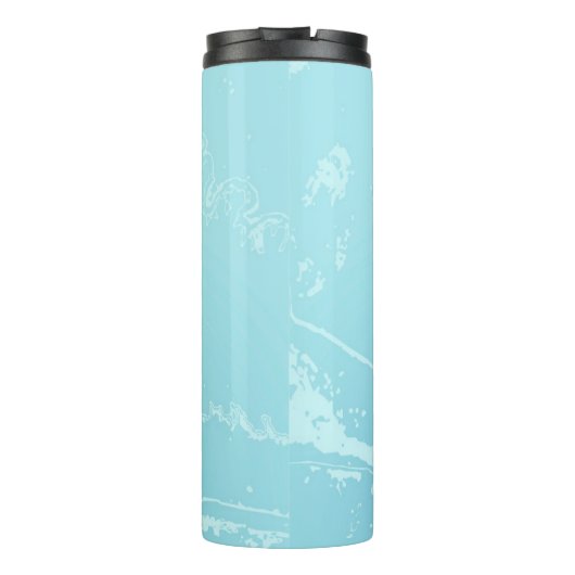 Marine Vibes Abstrakt Thermosbecher (Rückseite)