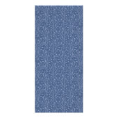 Marine | Vintage Blumenpreise oder Dienstleistunge Werbekarte (Hinten)