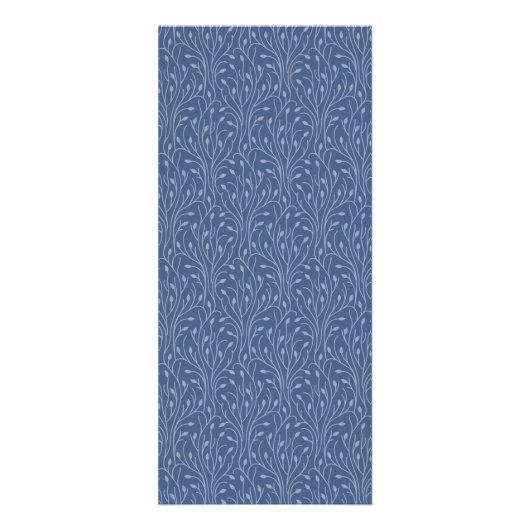 Marine | Vintage Blumenpreise oder Dienstleistunge Werbekarte (Hinten)