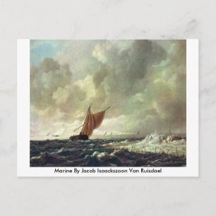 Marine von Jacob Isaackszoon Van Ruisdael Postkarte