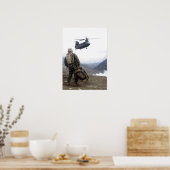 Marine Waits für CH-47 Chinook Hubschrauber Poster (Küche)