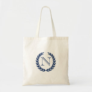 Marine-Wappen-Monogramm-Budget-Tasche Tragetasche