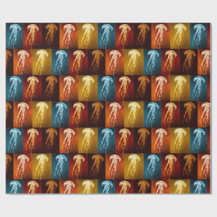 Marine Wasserfarbe Vintage elegante Qualle Geschenkpapier