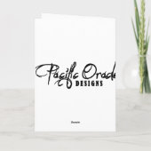 Marine-Weihnachtskarte Feiertagskarte (Rückseite)