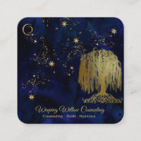 *~* Marine weinende Willow Tree Gold Universe Cosm