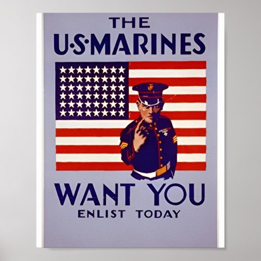 Marine-Werbeplakat der Navy Poster (Vorne)