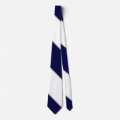 Marine White und Silver Krawatte (Vorderseite)