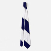 Marine White und Silver Krawatte (Rückseite)