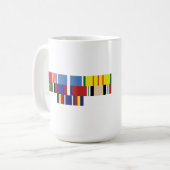 Marineabteilungs-überholte Tasse (Vorderseite Links)