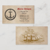 Marineantiken Visitenkarte (Vorne/Hinten)