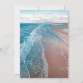 Marinebadestrand Hochzeitseinladung Einladung (Rückseite)