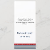 Marinebänder, Anker, nautische Menükarten (Rückseite)