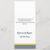 Marinebänder, Anker, nautische Menükarten (Rückseite)