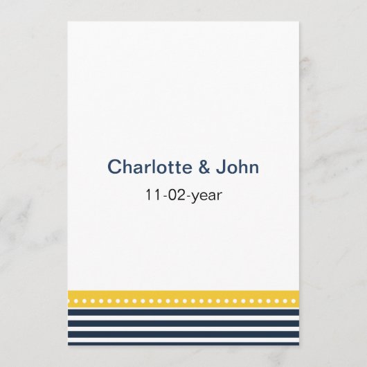 Marinebänder, Anker, nautische Menükarten (Rückseite)