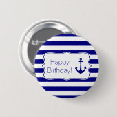 Marinebänder und nautische Ankerpartei Button (Vorne & Hinten)
