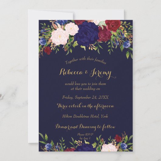 Marinebar Einladung (Vorderseite)