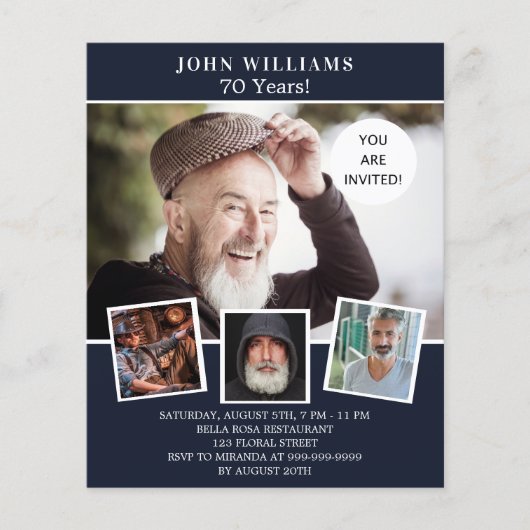 Marinebild-Collage zum Geburtstag (Vorderseite)