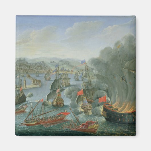 Marineblacht mit der spanischen Flotte Magnet (Vorne)
