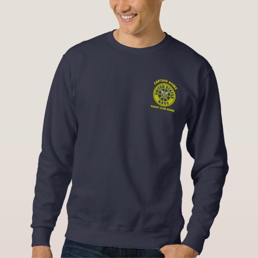 Marineblader Anchor nautischer Kapitän Bootspaddel Sweatshirt (Vorderseite)
