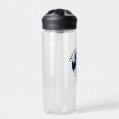 Marineblau-aquamarine Schulmannschaft spielt Volle Trinkflasche (Vorderseite)