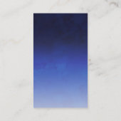 Marineblau-Aquarell ombre Yoga Visitenkarte (Rückseite)