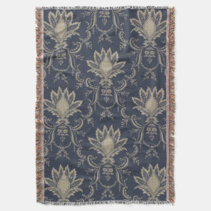 Marineblau-barocke französische Ananas Decke