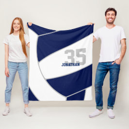 Marineblau-Blaue ginkormatische Volleyball-Athlete Fleecedecke