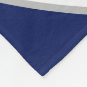 Marineblau-Blauhellblau-riesige Volleyball Fleecedecke (Ecke)