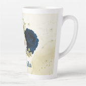 Marineblau-Blume Milchtasse (Rechts)