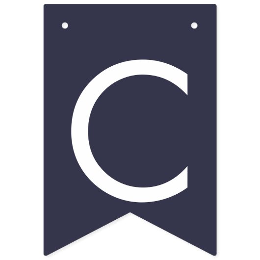 Marineblau Blumenelfenbein-Rosenhochzeits-Party Wimpelkette (Zweite Fahne)