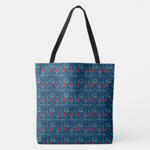 Marineblau, Bohemische Stilmuster, Tote-Beutel Tasche