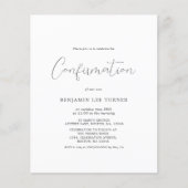 Marineblau | Einladung zur Bestätigung des Haushal (Vorderseite)