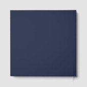 Marineblau Gästebuch (Rückseite)