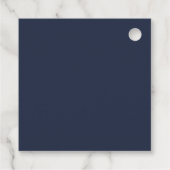 Marineblau Geschenkanhänger (Rückseite)