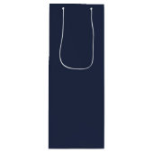 Marineblau Geschenktüte Für Weinflaschen (Vorderseite)