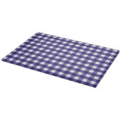 Marineblau Gingham Schneidebrett (Ecke)