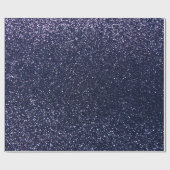 Marineblau-Glitter Geschenkpapier (Flach)