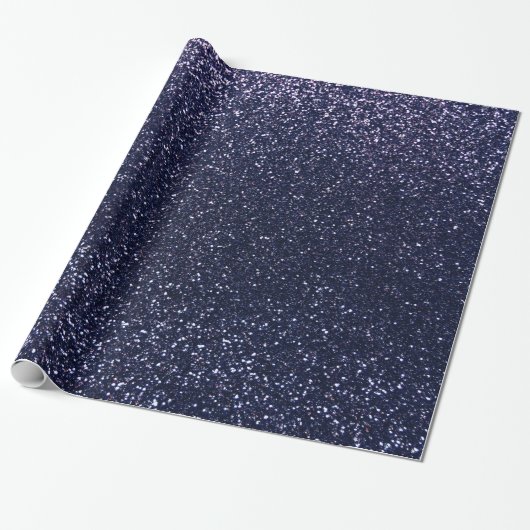 Marineblau-Glitter Geschenkpapier (Ungerollt)