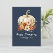 Marineblau Glückwunschkarte Feiertagskarte (Stehend Vorderseite)