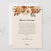 Marineblau Glückwunschkarte Feiertagskarte (Rückseite)