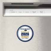 Marineblau Gold Absolventenfeier 2026 Magnet (In Situ (Geschirrspüler))