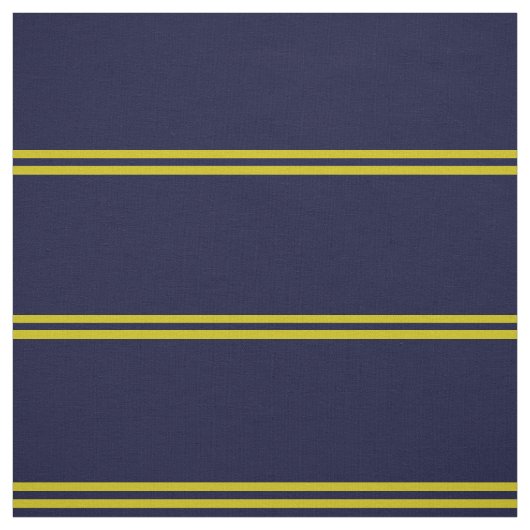 Marineblau, goldgestreiftes Design Stoff (Muster)