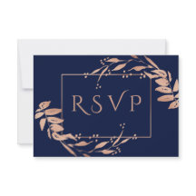 Marineblau | Hochzeit von Gold-Foliage-Rose