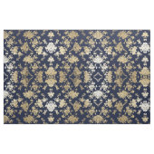 Marineblau-Imitatgoldschäbiger Vintager Chic mit Stoff (Fat Quarter (45,7 x 55,9 cm))