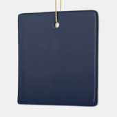 Marineblau Keramikornament (Links)