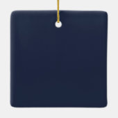 Marineblau Keramikornament (Rückseite)