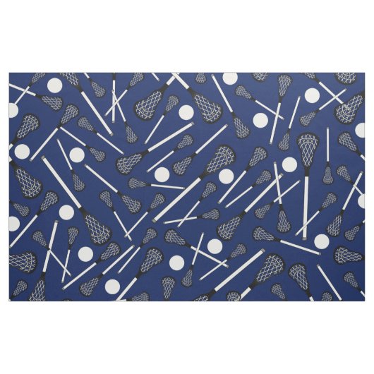 Marineblau Lacrossestöcke Stoff (Yard (91,4 cm))